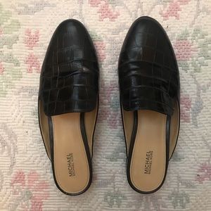 Michael Kors Alligator Print Mules